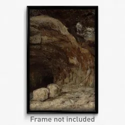 Gustave Courbet (French - Grotto of Sarrazine near Nans-sous-Sainte-Anne