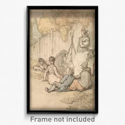 Thomas Rowlandson - Gypsies Cooking on an Open Fire
