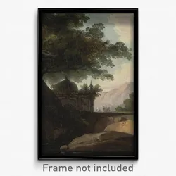 George Chinnery - Indian Landscape with Temple