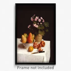 Henri Fantin-Latour - Still life (primroses, pears and promenates)