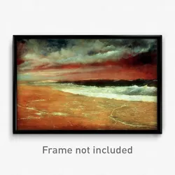 Joaquín Clausell - Late Afternoon by the Sea (The Red Wave)