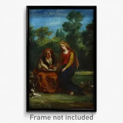Eugène Delacroix - The Education of the Virgin