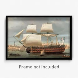 Dominic Serres - Foudroyant and Pégase entering Portsmouth Harbour, 1782 - Google Art Project-Pegase.jpg
