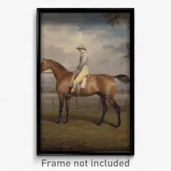 George Garrard - Portrait of a Racehorse, Possibly Disguise, the Property of the Duke of Hamilton, with Jockey Up