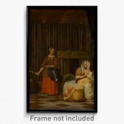 Pieter de Hooch - Woman and Child with Serving Maid