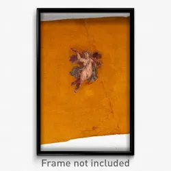 Fragment of wall painting with a flying Eros