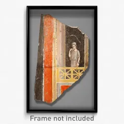 Wall Fragment with a Woman on a Balcony