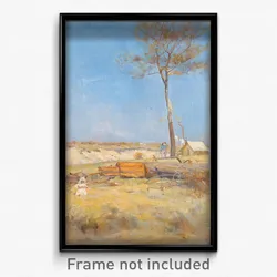 Charles Conder - Under a southern sun (Timber splitter's camp)