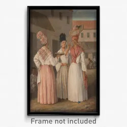 Agostino Brunias - A West Indian Flower Girl and Two other Free Women of Color