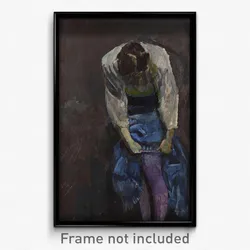Christian Krohg - Girl who binds her garter