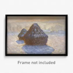 Claude Monet - Haystacks- Snow Effect
