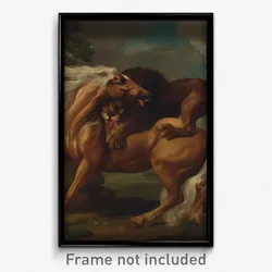 George Stubbs - A Lion Attacking a Horse