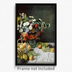 Claude Monet (French - Still Life with Flowers and Fruit