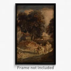 Gainsborough, Thomas - Wooded Landscape with Mounted Peasants