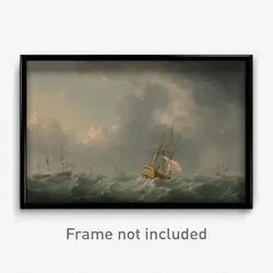 Charles Brooking - English Ships Running before a Gale