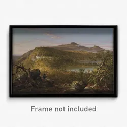 Thomas Cole - A View of the Two Lakes and Mountain House, Catskill Mountains, Morning