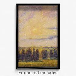 Camille Pissarro - Sunset at Eragny