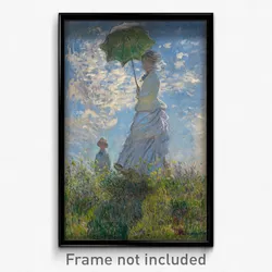 Claude Monet - Woman with a Parasol - Madame Monet and Her Son