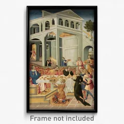 Giovanni di Paolo - The Head of Saint John the Baptist Brought before Herod