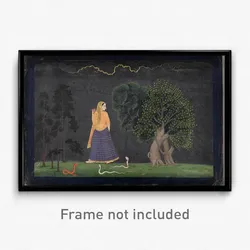 The Family of Nainsukh - Heroine Rushing to Her Lover (Abhisarika Nayika )