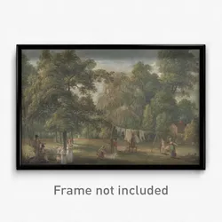 Paul Sandby - The Garden of Thomas Sandby's House at Englefield Green near Windsor