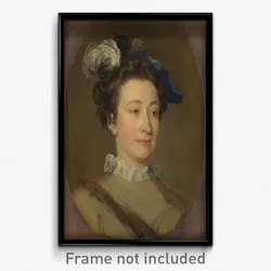 William Hogarth - Girl in a Plumed Hat