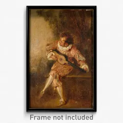 Jean-Antoine Watteau - Le donneur de sérénades (Mezetin)