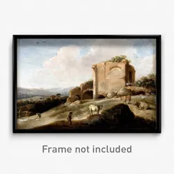 De Hooch, Carel Cornelisz - Landscape with a Roman Ruin