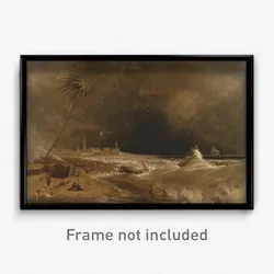 William Daniell - Madras, or Fort St. George, in the Bay of Bengal -- A Squall Passing Off