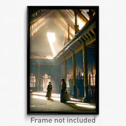 Pixel Art Poster - Different Nunnery (8 Bit Psychedelic Trippy Video Game Print)