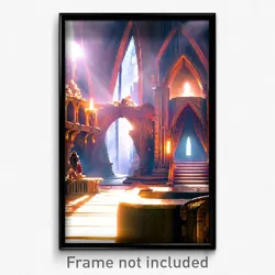 Pixel Art Poster - Big Lair (8 Bit Psychedelic Trippy Weird Video Game Print)