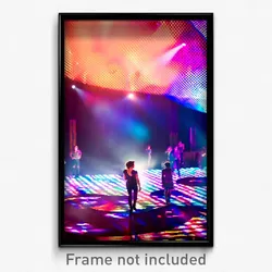 Pixel Art Poster - Adventurous Discotheque (8 Bit Psychedelic Video Game Print)