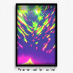 Pixel Art Poster - Glitchy Hovel (8 Bit Psychedelic Trippy Video Game Print)