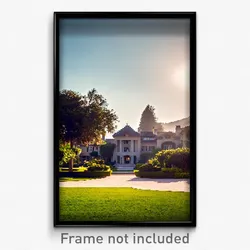 Pixel Art Poster - Stupendous Estate (8 Bit Psychedelic Trippy Video Game Print)