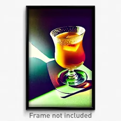 Pixel Art Poster - Thorny Hot Tea (8 Bit Psychedelic Trippy Video Game Print)