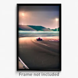 Pixel Art Poster - Musty Racetrack (8 Bit Psychedelic Trippy Video Game Print)