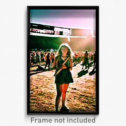 Pixel Art Poster - Worn Music Festival (8 Bit Psychedelic Video Game Print)