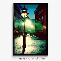 Pixel Art Poster - Shady Copenhagen (8 Bit Psychedelic Trippy Video Game Print)