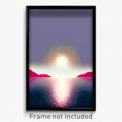 Pixel Art Poster - Imaginative Isthmus (8 Bit Psychedelic Video Game Print)