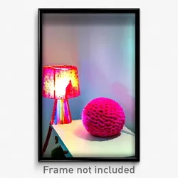 Pixel Art Poster - Rosy Lamp (8 Bit Psychedelic Trippy Weird Video Game Print)