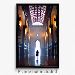 Pixel Art Poster - Stunning Convent (8 Bit Psychedelic Trippy Video Game Print)