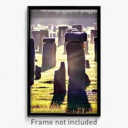 Pixel Art Poster - Musty Henge (8 Bit Psychedelic Trippy Weird Video Game Print)