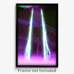 Pixel Art Poster - Slimy Channel (8 Bit Psychedelic Trippy Video Game Print)