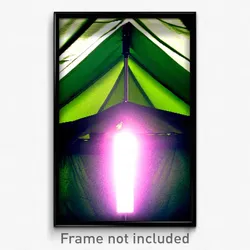 Pixel Art Poster - Green Bivouac (8 Bit Psychedelic Trippy Video Game Print)