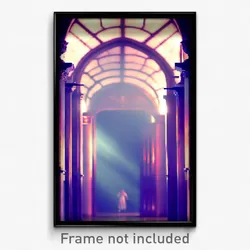 Pixel Art Poster - Strange Hall (8 Bit Psychedelic Trippy Video Game Print)