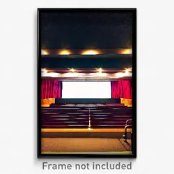 Pixel Art Poster - Uncommon Movie Theatre (8 Bit Psychedelic Video Game Print)