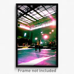 Pixel Art Poster - Urban Music Venue (8 Bit Psychedelic Trippy Video Game Print)