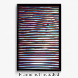 Pixel Art Poster - Glitchy Grate (8 Bit Psychedelic Trippy Video Game Print)