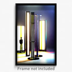 Pixel Art Poster - Stylish Stand (8 Bit Psychedelic Trippy Video Game Print)