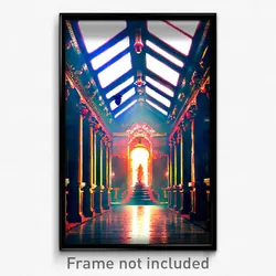 Pixel Art Poster - Lavish Passage (8 Bit Psychedelic Trippy Video Game Print)